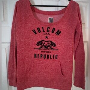 Volcom Pink Knit Top in size S
